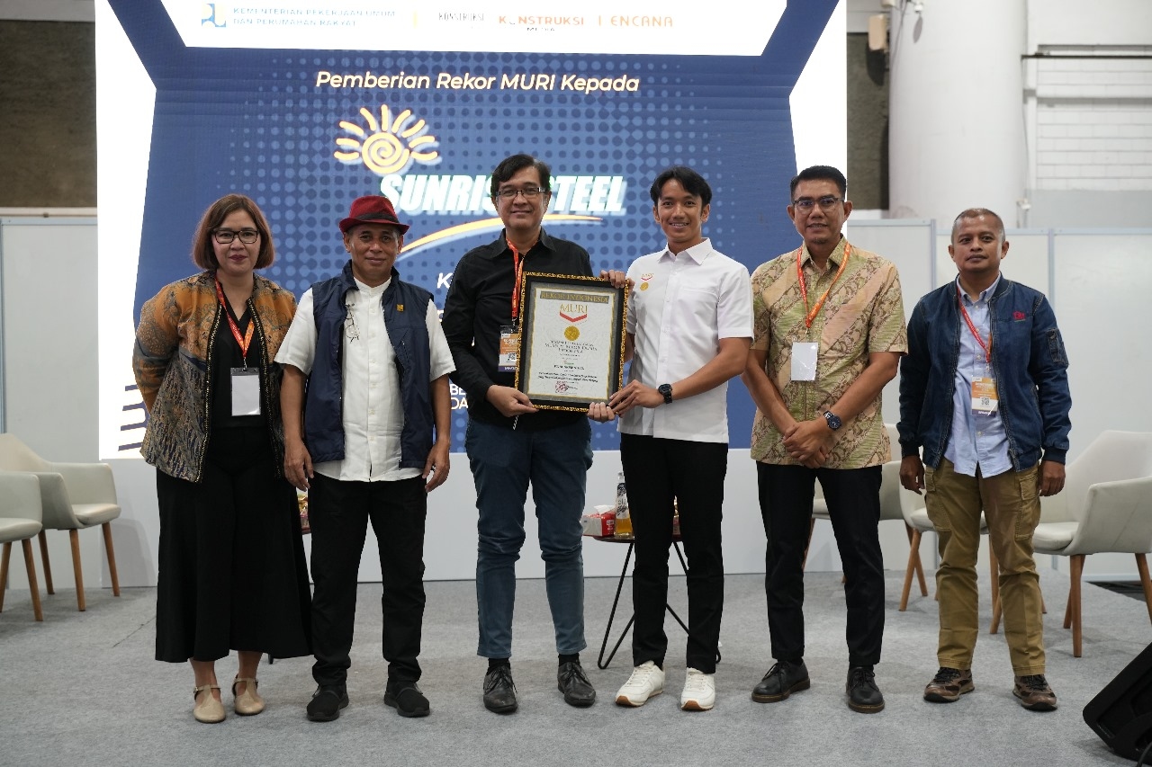 Terus Berinovasi, PT Sunrise Steel Kembali Cetak Rekor MURI