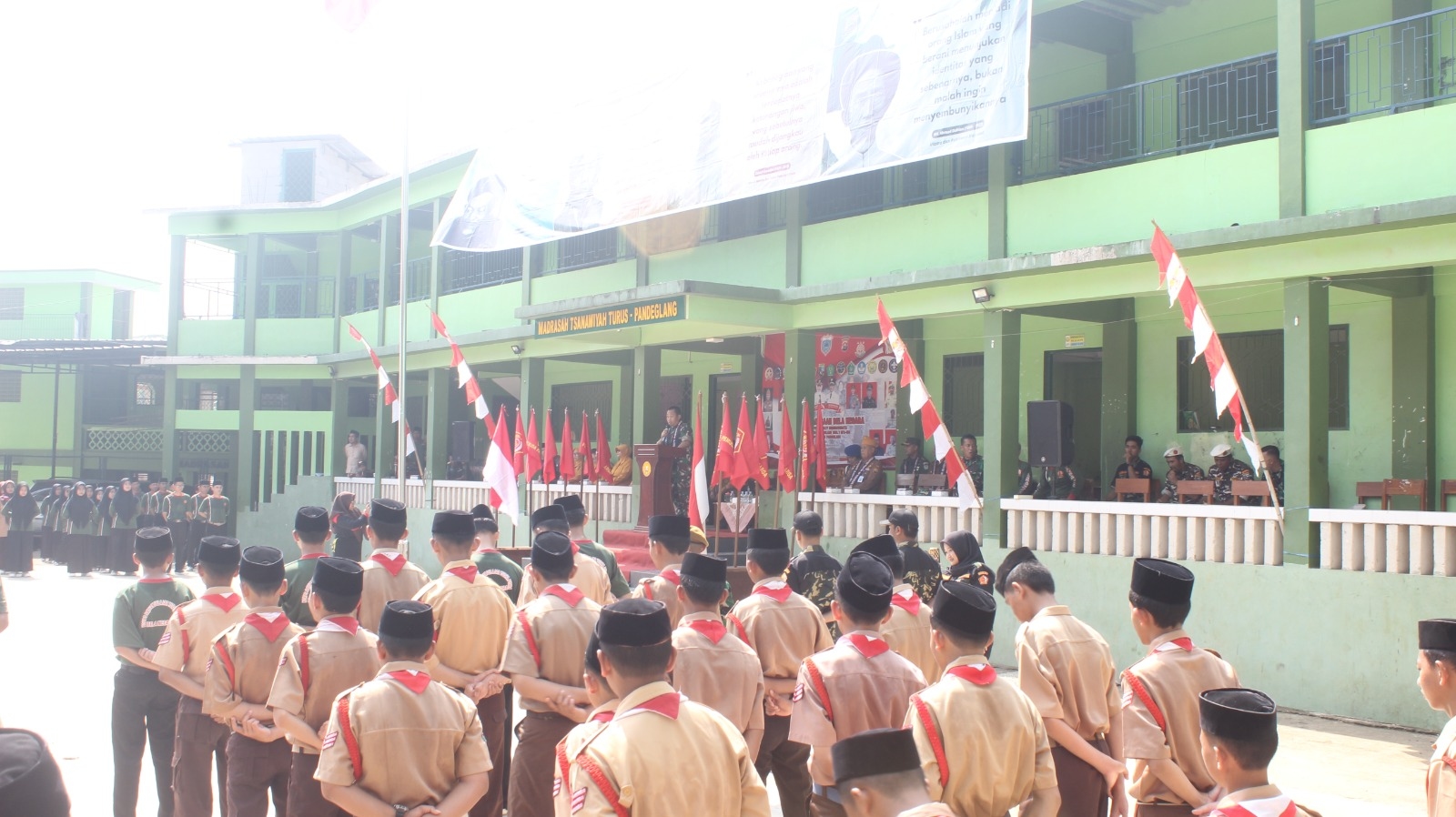 Kemah Kebangsaan Bela Negara di Pondok Pesantren Turus Pandeglang Tanamnkan Jiwa Nasionalisme
