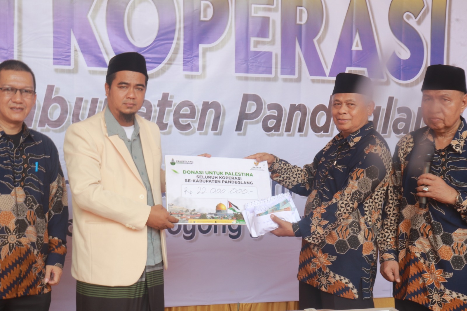 Koperasi di Pandeglang Donasikan Infaq Puluhan Juta Rupiah Untuk Palestina