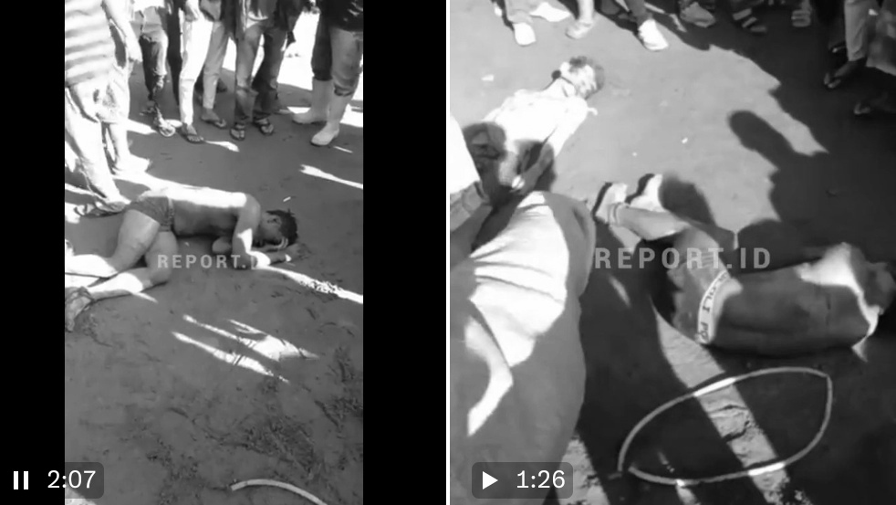 Apes! 2 Begal Sadis Tertangkap Warga, 1 Tewas Diamuk