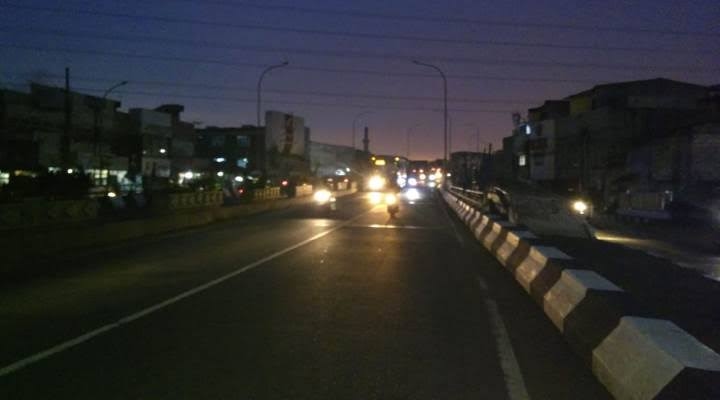 Ribuan Lampu PJU Rusak, Jalan di Tangsel Gelap Gulita