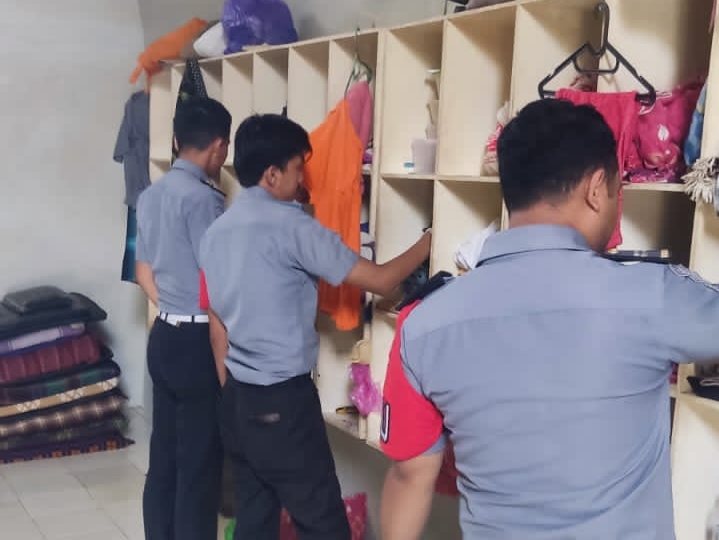 Deteksi Gangguan Kamtib Jelang Tahun Baru, Rutan Serang Sidak Kamar WBP