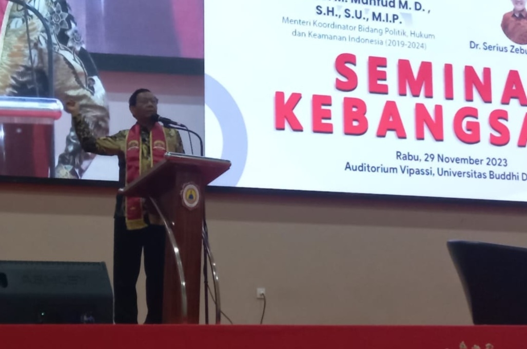 Ajak Rano Karno, Mahfud MD Gelar Seminar Kebangsaan di Universitas Buddhi Dharma Kota Tangerang