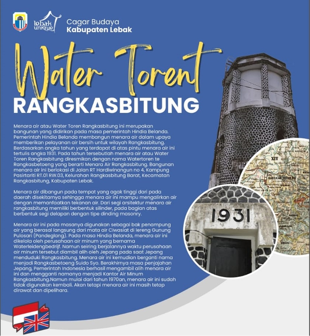 Water Toren Peninggalan Kolonial Belanda Jadi Destinasi Wisata Sejarah di Lebak
