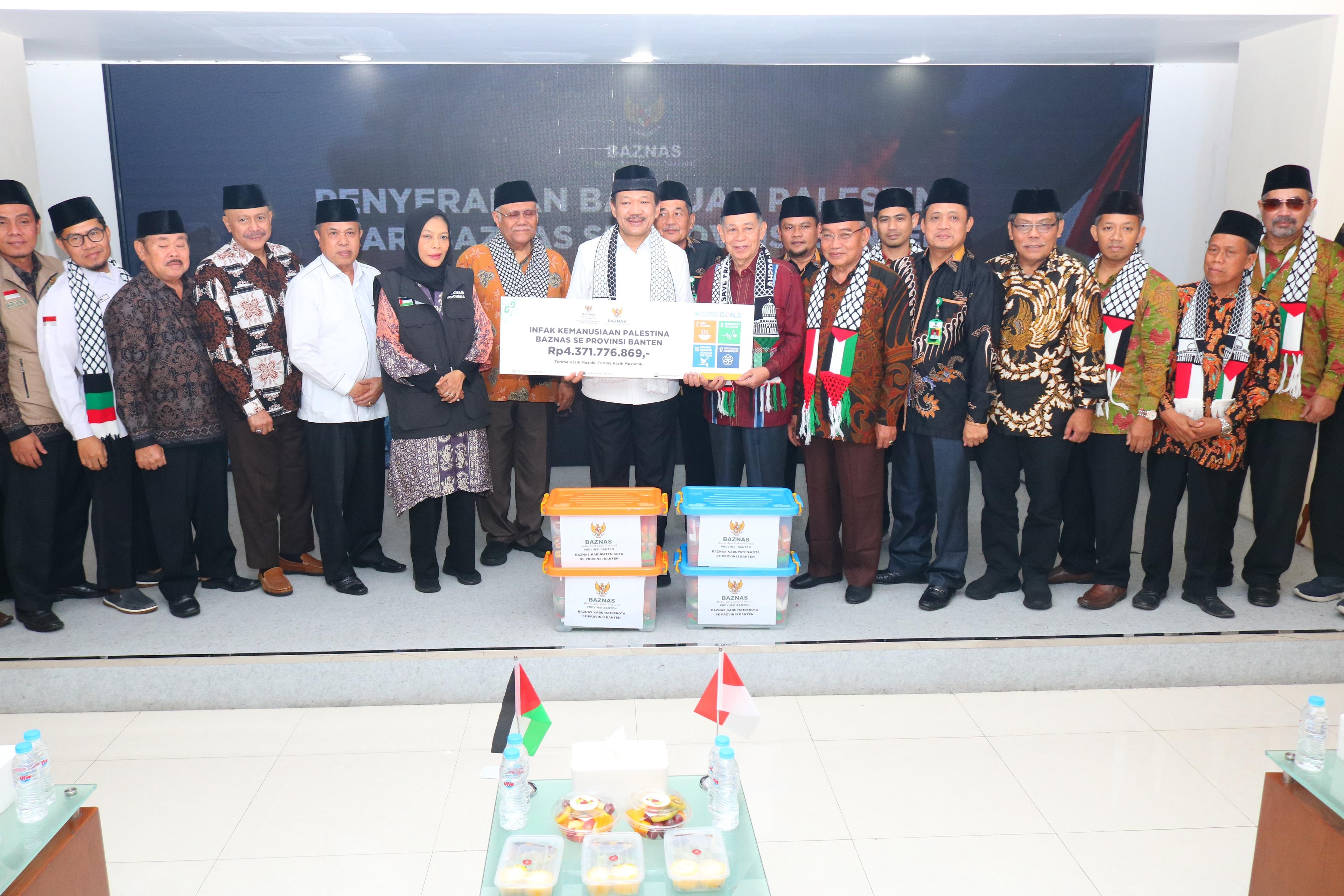 Kurang Dari Satu Bulan, BAZNAS Se-Provinsi Banten Salurkan Infak Kemanusiaan ke Palestina Sebesar Rp4,3 Miliar