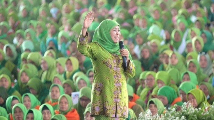 Khofifah Dukung Prabowo-Gibran Dapet Tiket Nyagub 2024, Netizen Singgung Kantornya Pernah Diobrak-abrik KPK