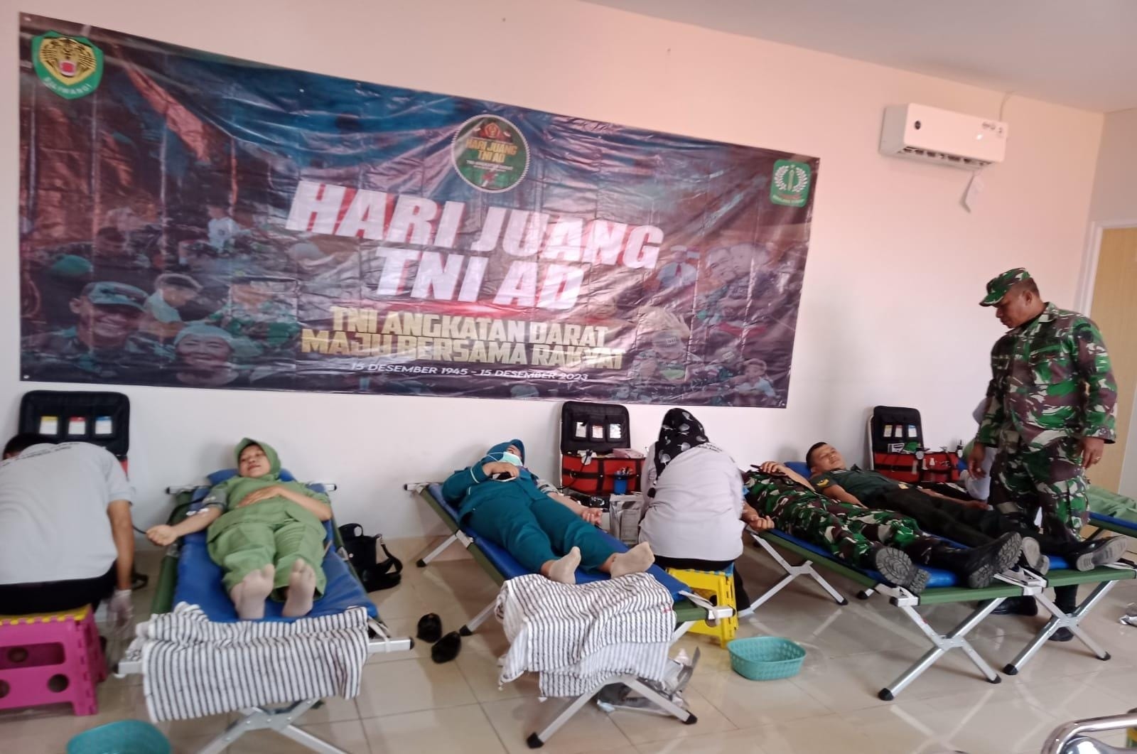 Sambut Hari Juang TNI AD, Kodim 0601 Pandeglang Gelar Donor Darah