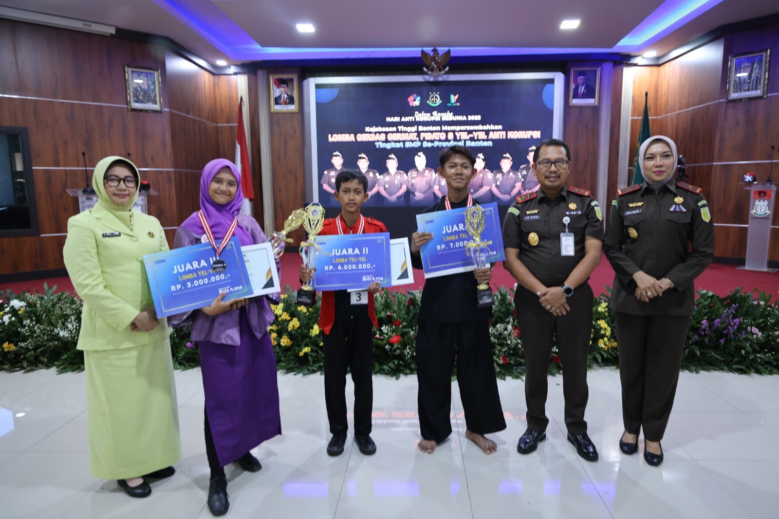Kejati Banten Gelar Berbagai Macam Event Antar Pelajar Tingkat SMP di Hari Anti Korupsi