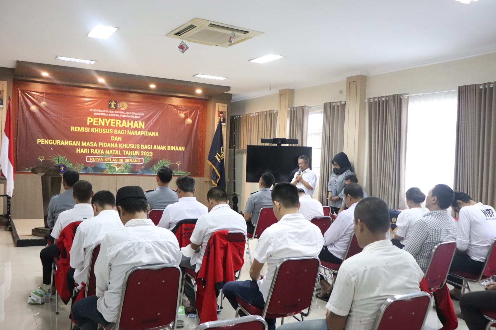 Terima Remisi 5 Warga Binaan Pemasyarakatan Rutan Kelas llB Serang Banten