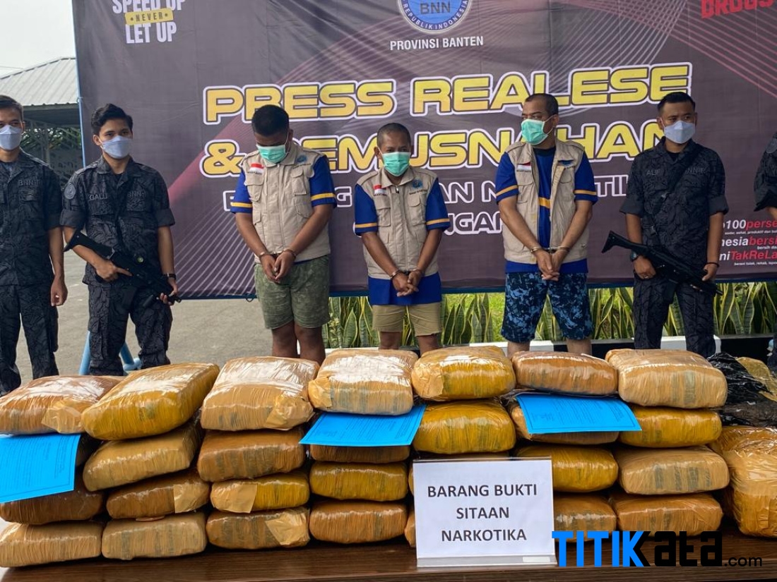Tahun 2024 BNNP Banten Tangkap 18 Orang Dan 2 Perempuan Yang Berurusan Dengan Narkoba