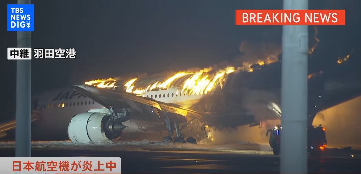 Tabrakan Pesawat A350-900 dan Coastal Guard di Jepang, 6 Tewas Terbakar