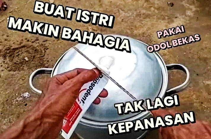 Ide Cerdas: Istri Tidak Lagi Cemberut, Modal Odol Bekas Atasi Tutup Panci, Dijamin Tidak Akan Kepanasan Lagi