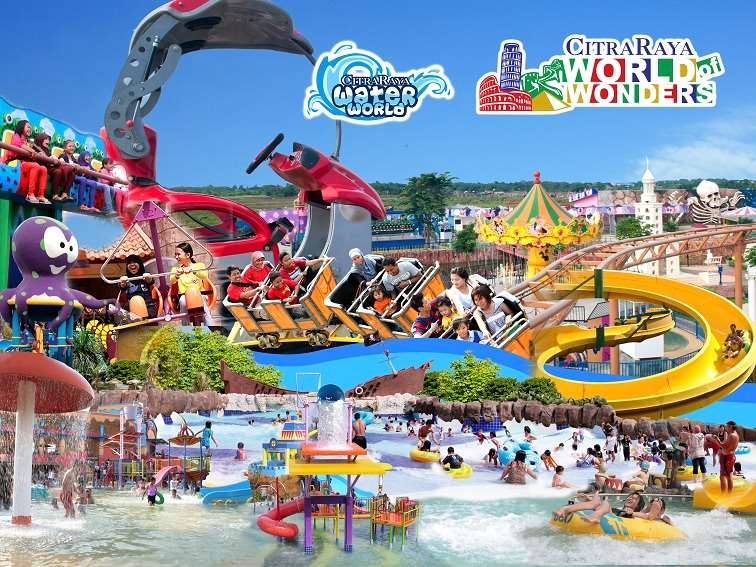 Destinasi Wisata Water World Dan World of Wonders Citra Raya, Merupakan Konsep Liburan Moderen Dengan Menggabungkan Unsur Fantasi Dan Edukasi
