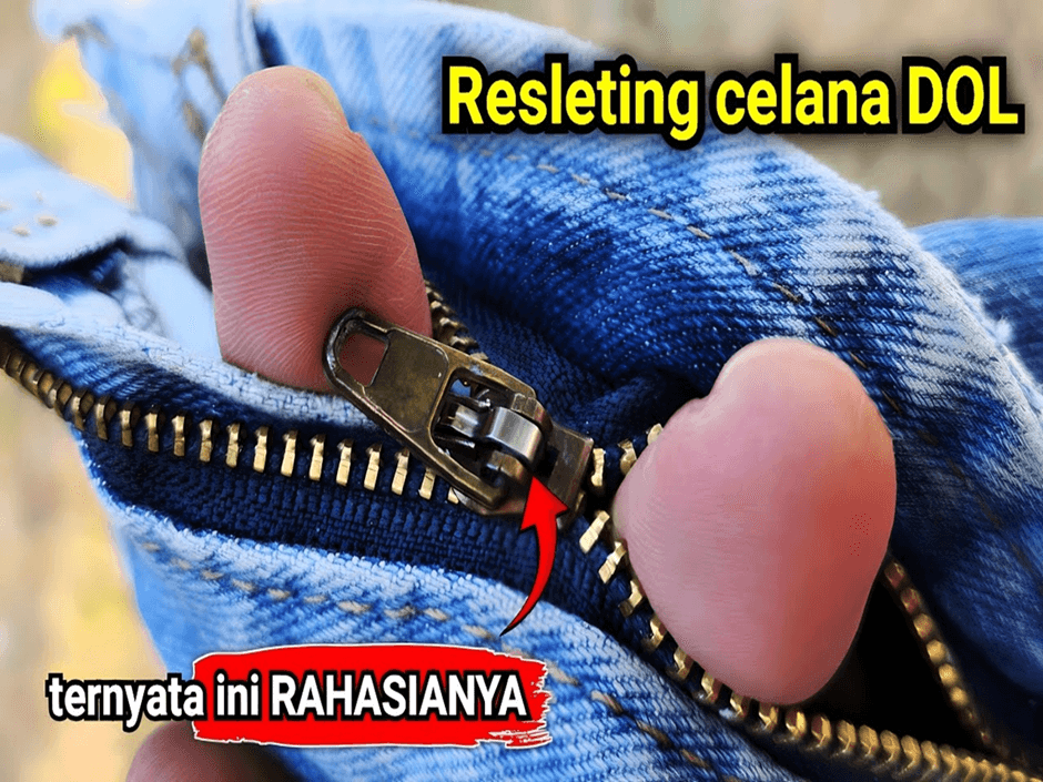 Ide Cerdas : Jangan biarkan Resleting Celana Jeans Rusak, Bisa bagus Cuma modal ini