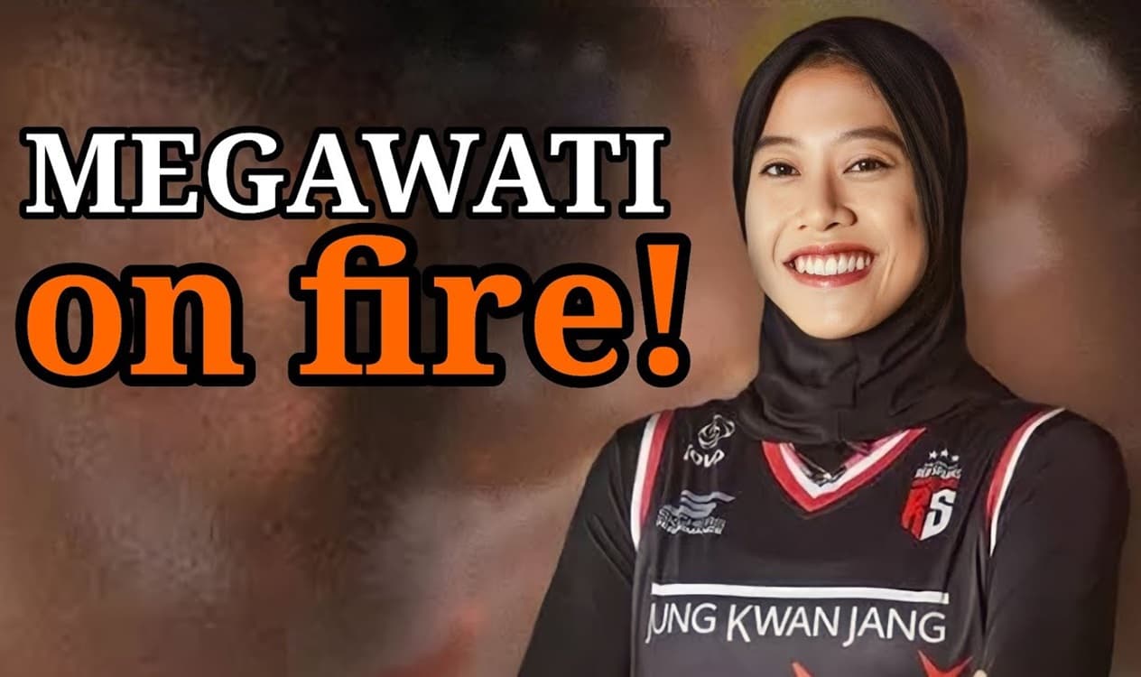 Megawati Hangestri Cetak Poin Terbanyak Untuk Klub Red Sparks Dan masuk 10 Besar Top Skor Liga Voli Korea