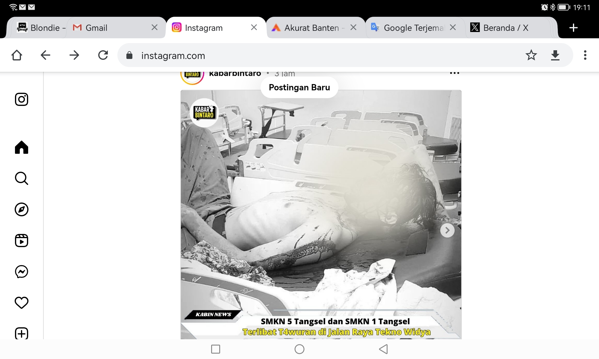2 SMK Negeri di Tangsel Tawuran, 1 Pelajar Kritis Alami Luka Bacok di Kepala