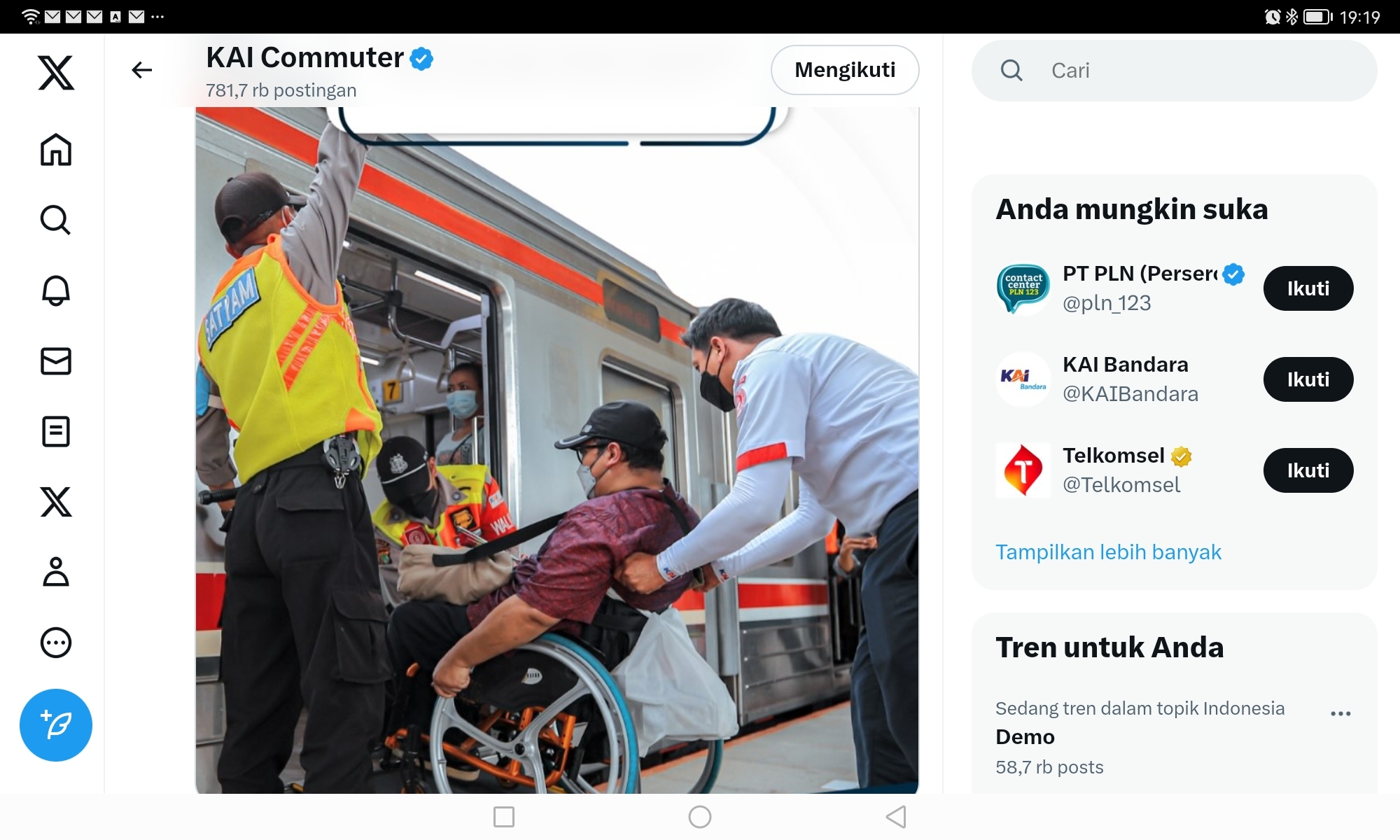 Ada Pohon Tumbang, Perjalanan Kereta Api Rute Rangkasbitung-Tanah Abang hanya Sampai Sudimara