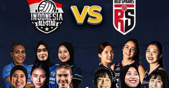 Hasil Pertandingan All Star vs Red Sparks, Skuad Megawati Rebut Set Kedua!