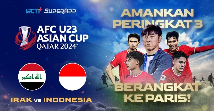 Jadwal Pertandingan Timnas Indonesia vs Irak, Perebutkan Juara 3 Piala Asia U-23 2024