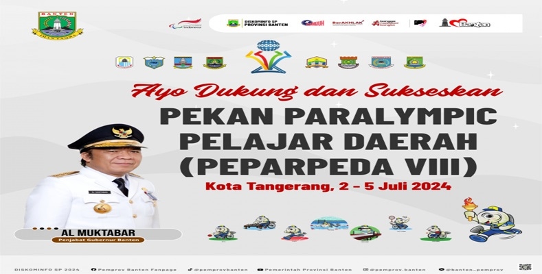 Pekan Paralympic Pelajar Daerah (Peparpeda) VIII Provinsi Banten Tahun 2024 akan Berlangsung di Kota Tangerang