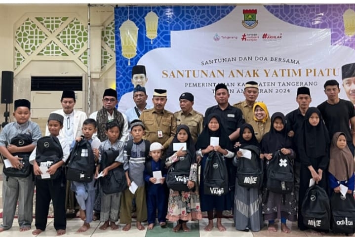 Momentum 10 Muharam, Pemkab Tangerang Santuni 100 Anak Yatim