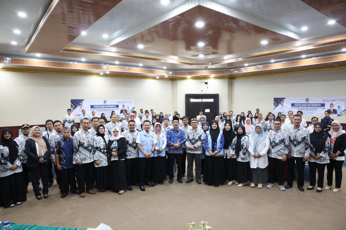 Cegah Korupsi di Sekolah, Inspektorat Gelar Penyuluhan Antikorupsi Bagi Kepala Sekolah Se Provinsi Banten