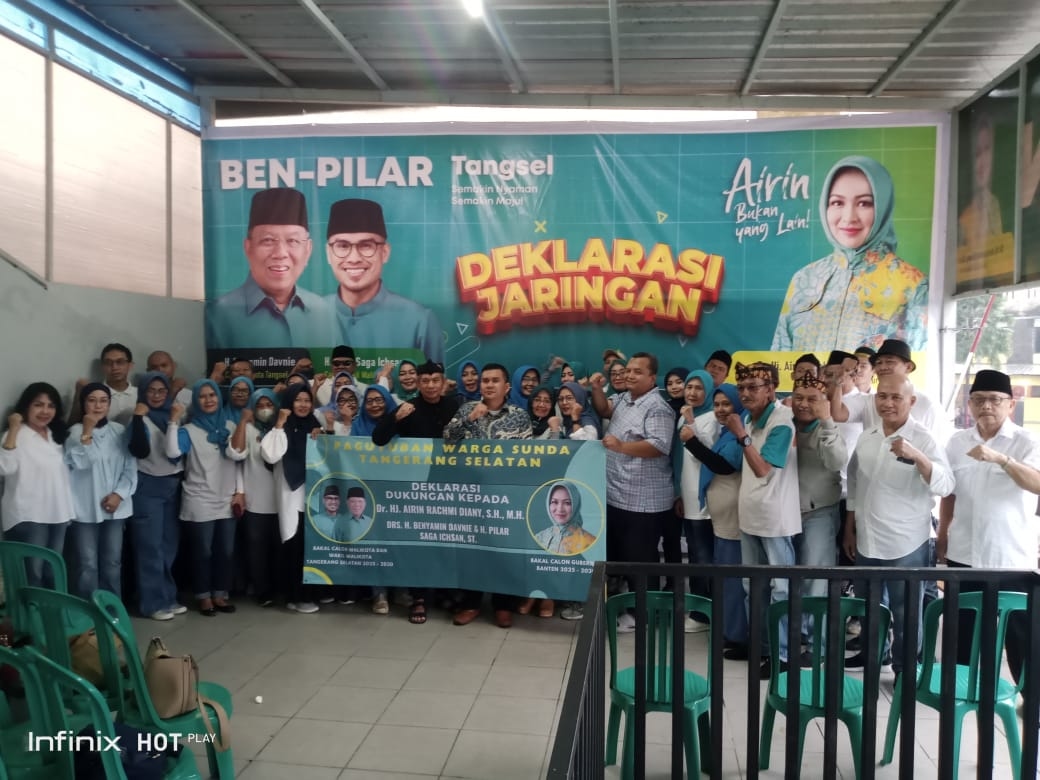 Dukungan Makin Menguat: Paguyuban Warga Sunda Tangerang Selatan Dukung Airin Rachmi Diany dan Benyamin Davnie-Pilar Saga Ichsan di Pilkada 2024