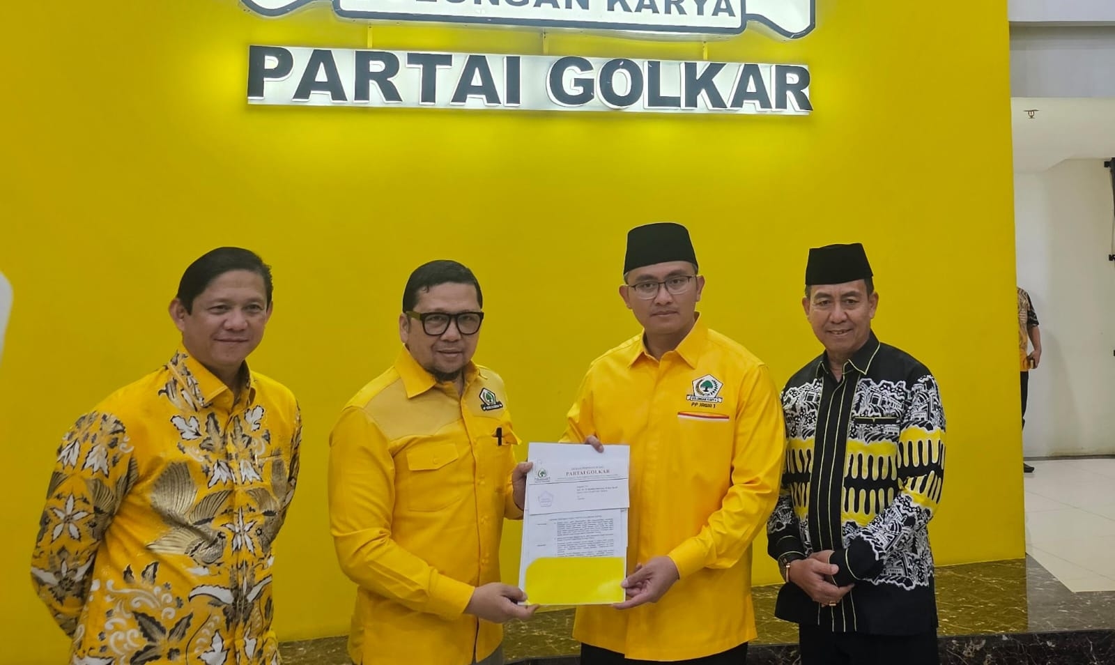 Andika-Nanang Resmi Diusung Golkar di Pilkada Kabupaten Serang