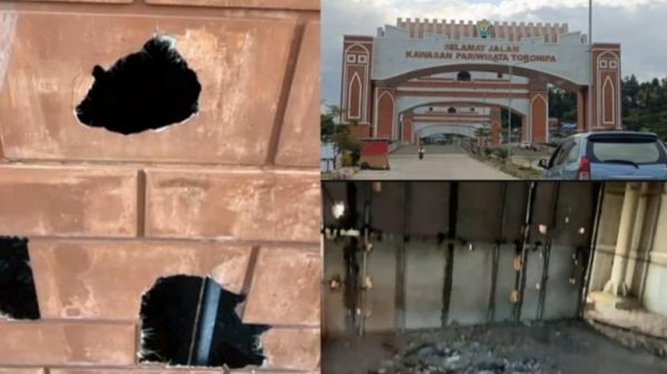 Gerbang Wisata Seharga Rp32 M di Kendari Rusak Parah, Ternyata dibuat dari Triplek, Saat ini Menjadi Tempat Burung Bertelur