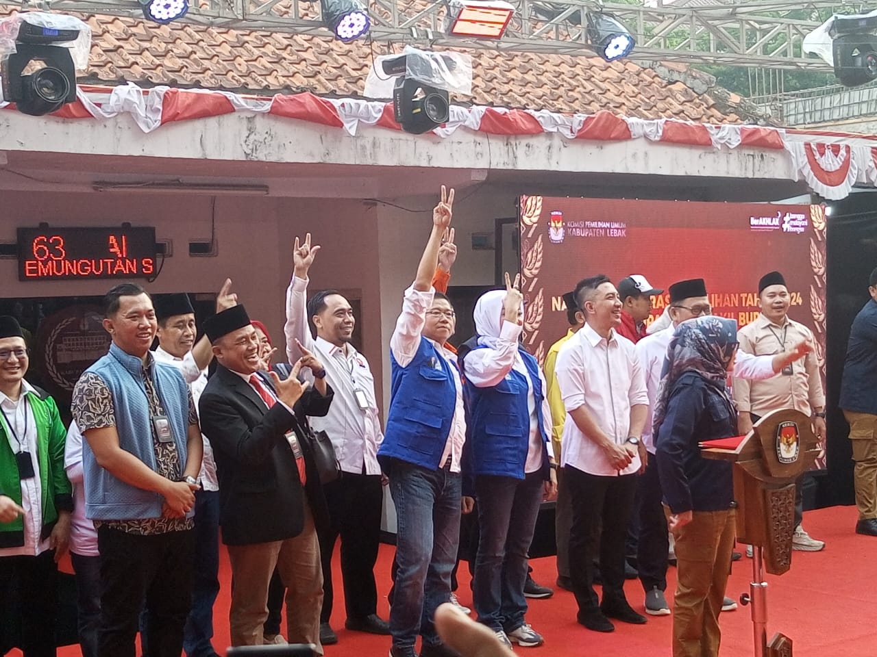 KPU Lebak Menggelar Deklarasikan Kampanye Damai Minta Jaga Keamanan dan Ketertiban