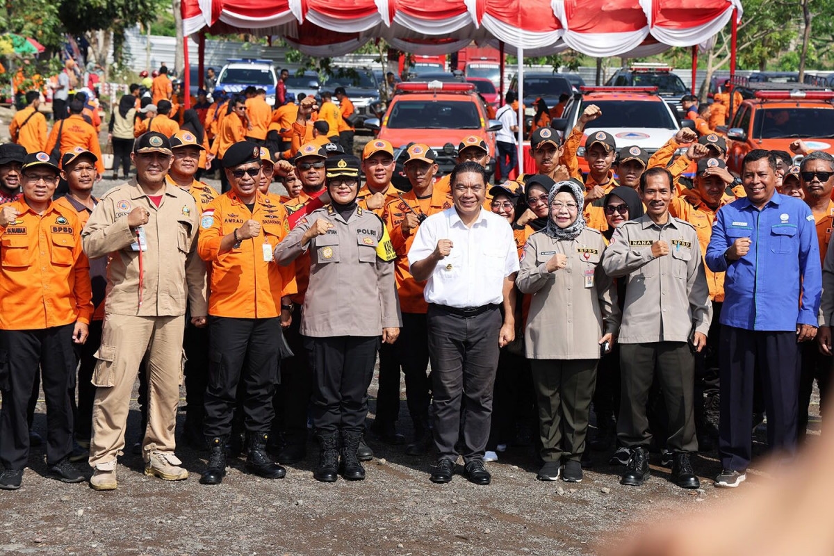 Pj Gubernur Banten Al Muktabar Pimpin Apel Kebencanaan, Upaya Antisipasi dan Penanganan dalam Hadapi Bencana Alam