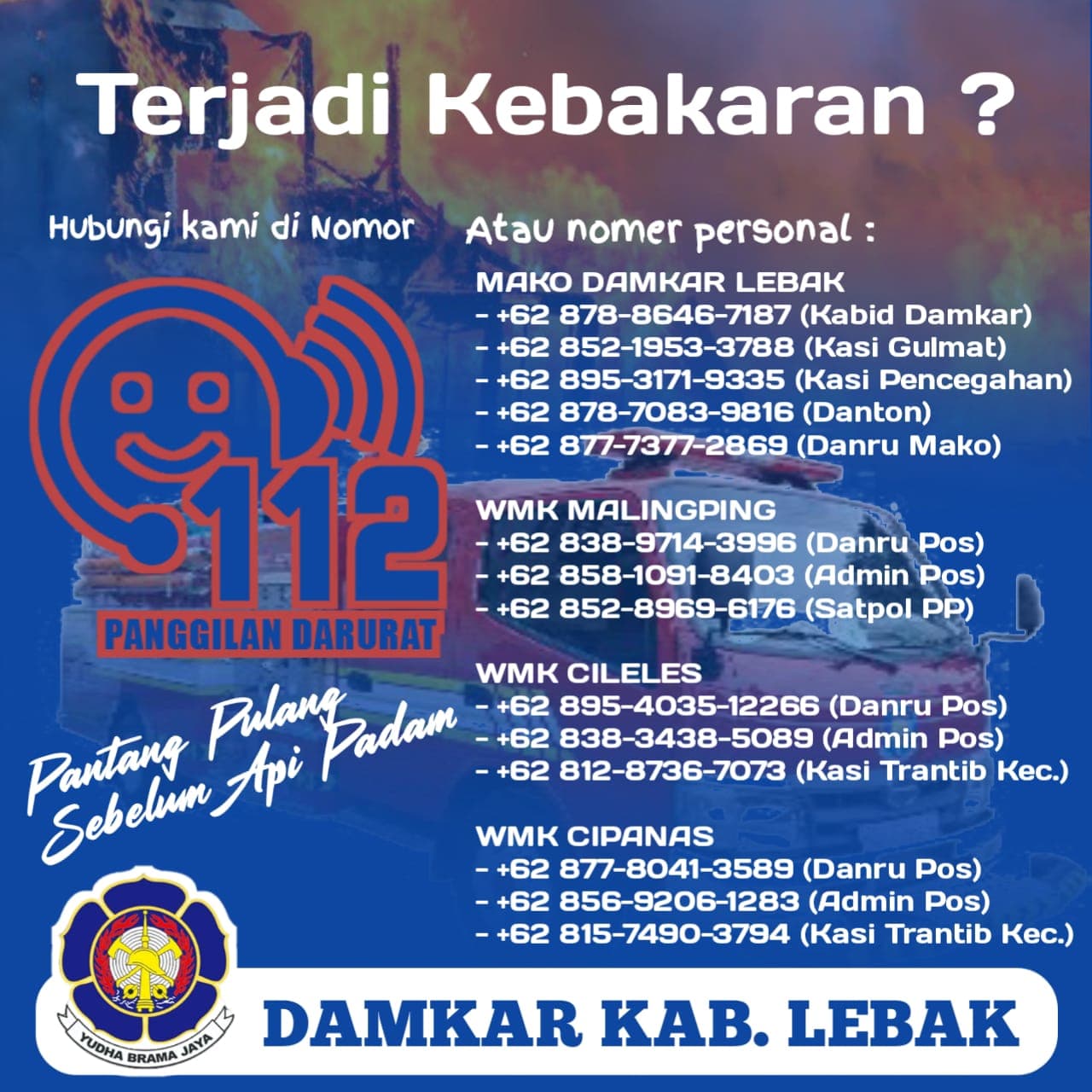 DAMKAR KABUPATEN LEBAK