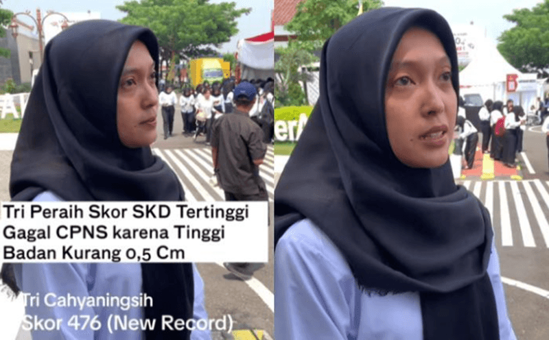 Tri Cahyaningsih Raih Skor SKD CPNS 2024 Tertinggi Tapi Gagal Lulus Gegara Tinggi Badang Kurang 0,5 cm. Begini Kata Kemenkumham