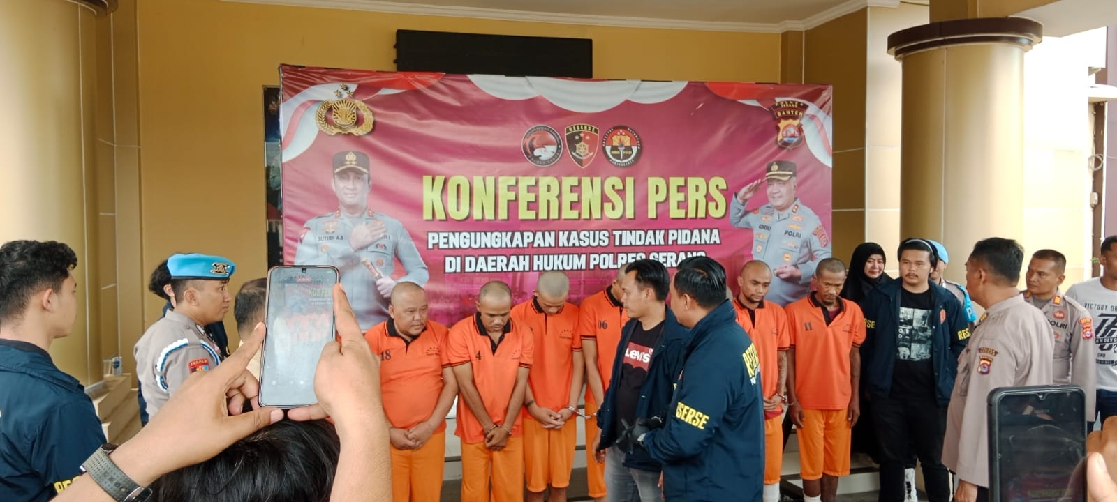 Satreskrim Polres Serang Tangkap Pelaku Specialis Pencuri Losbak Lintas Provinsi