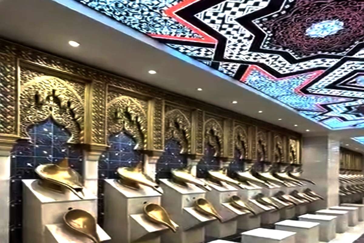 Viral! Area Wudu Ala Lampu Aladdin, Megahnya Mushala Bergaya Turki Ini Curi Perhatian Pengunjung Mall