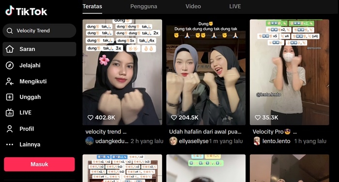 Cara Edit Efek Velocity TikTok untuk Pemula, Dijamin Langsung FYP TikTok