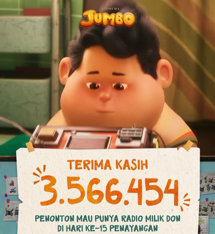 6 Fakta Menarik Film Animasi Jumbo, Sukses Ditonton 3,5 Juta Penonton hingga Jadi Film Animasi Terlalis di Indonesia