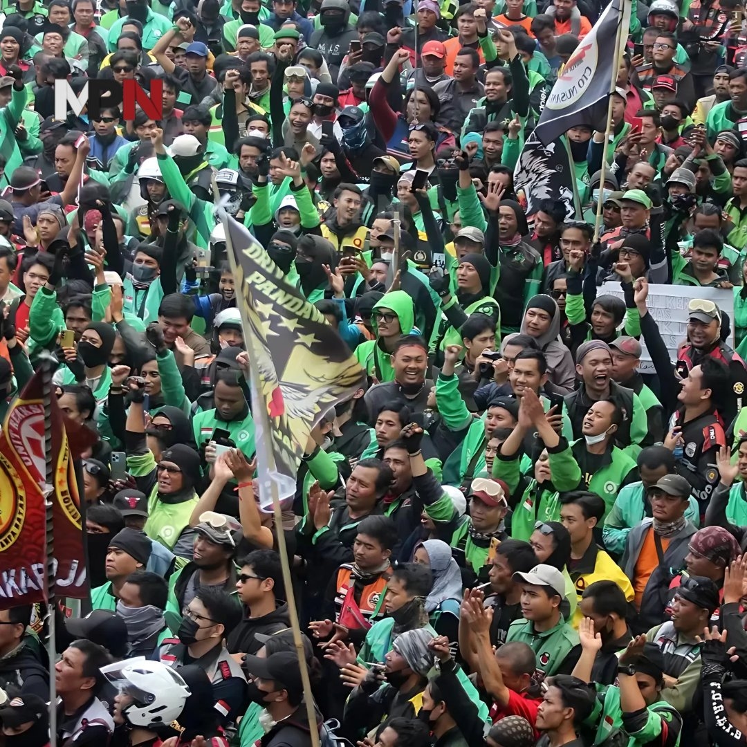 Ribuan Driver Ojol Demo di Jakarta Hari Ini, Polda Metro Jaya Imbau Warga Hindari Ruas Jalan Patung Kuda dan DPR