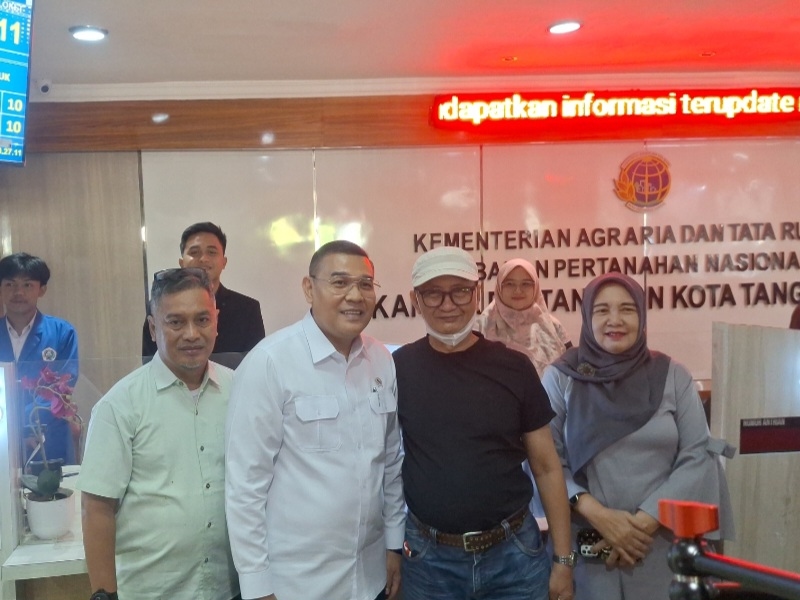 Wamen ATR Puji Layanan Digital dan Drive Thru Kantah Tangerang