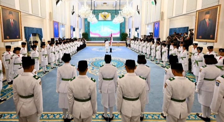 76 Putra-Putri Terbaik Bangsa Resmi Dikukuhkan Jadi Paskibraka Nasional 2025
