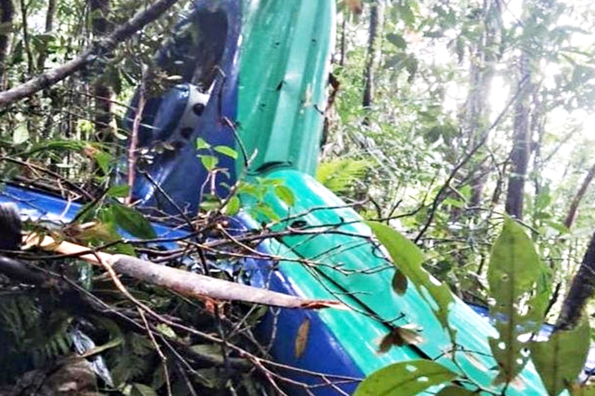Menegangkan!, Helikopter PK-RGH Hilang Kontak dan Ditemukan Hangus Terbakar di Hutan Tanah Bumbu, Kalsel