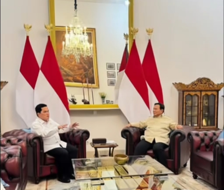 Ketua PSSI Erick Thohir Minta Maaf Secara Langsung ke Prabowo usai Timnas Gagal Lolos Piala Dunia 2026