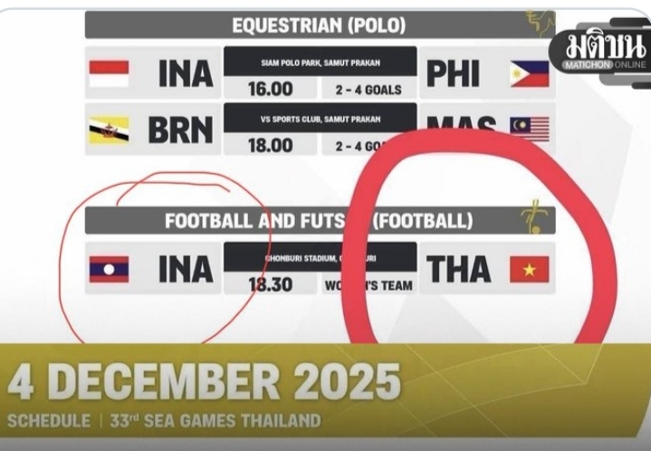 Thailand Kena Sorotan! Situs Resmi SEA Games 2025 Salah Pasang Bendera untuk Timnas Indonesia