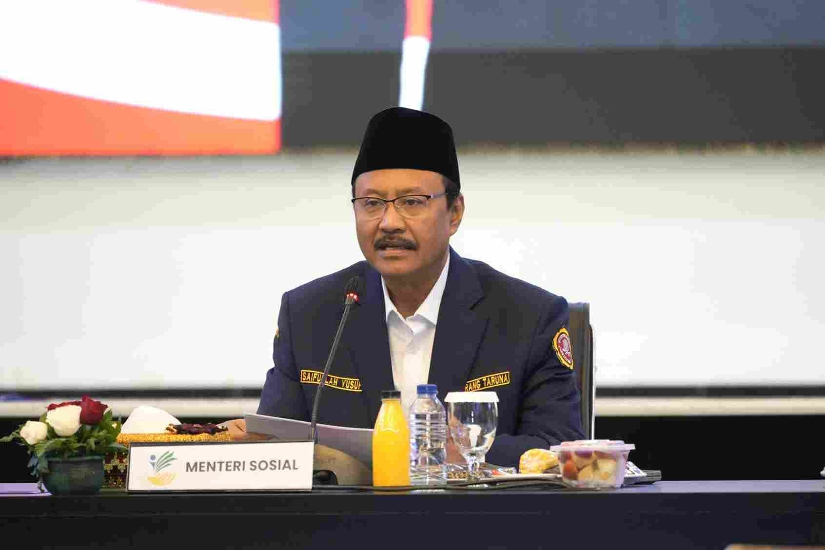 Mensos Pastikan Rumah Warga Korban Banjir Sungai Tabuk Dibantu Hingga Tahap Pemulihan